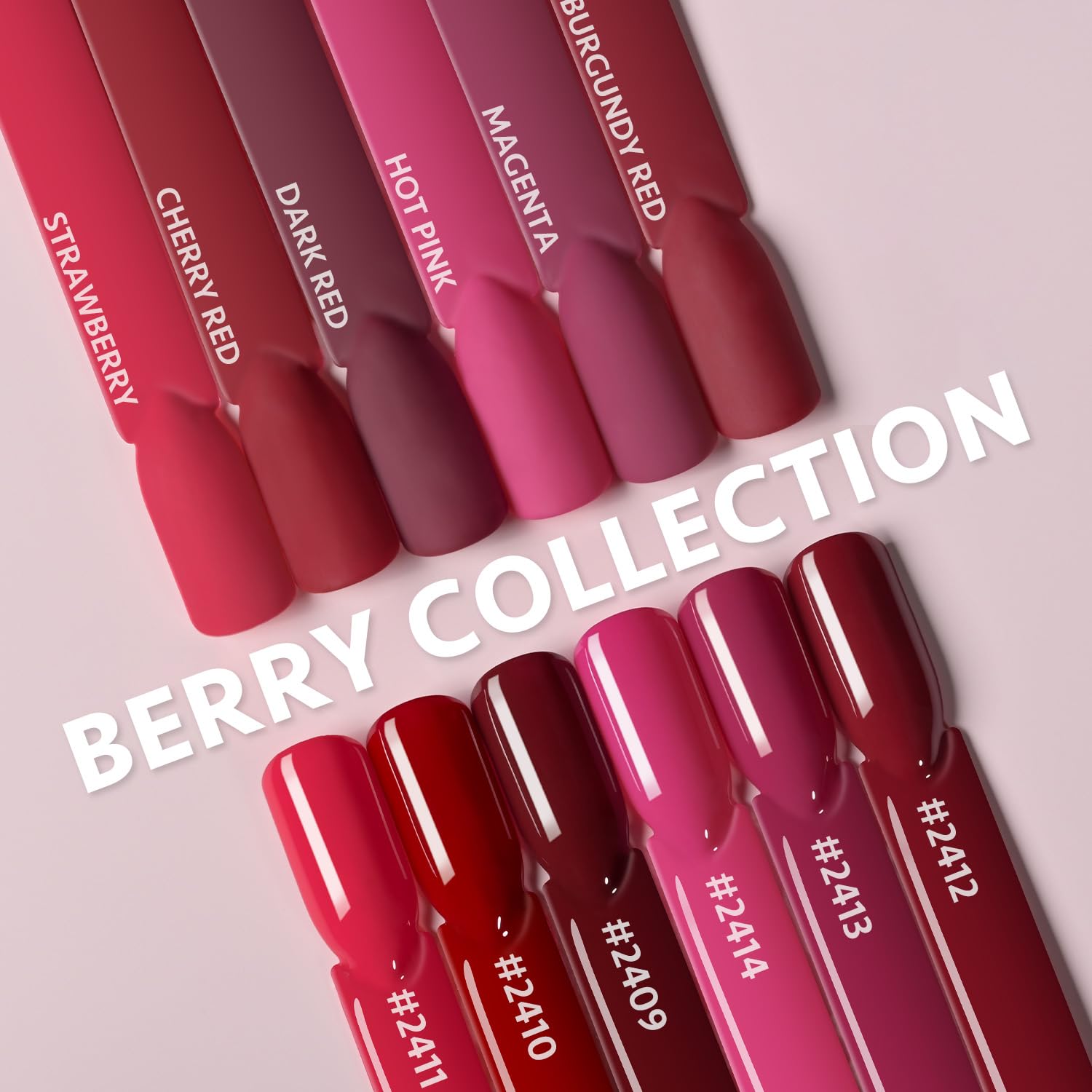 Foto 2 | Set De Esmaltes De Uñas En Gel Gaoy Berry Collection Hot Pink 6,5 Ml X6 - Venta Internacional.