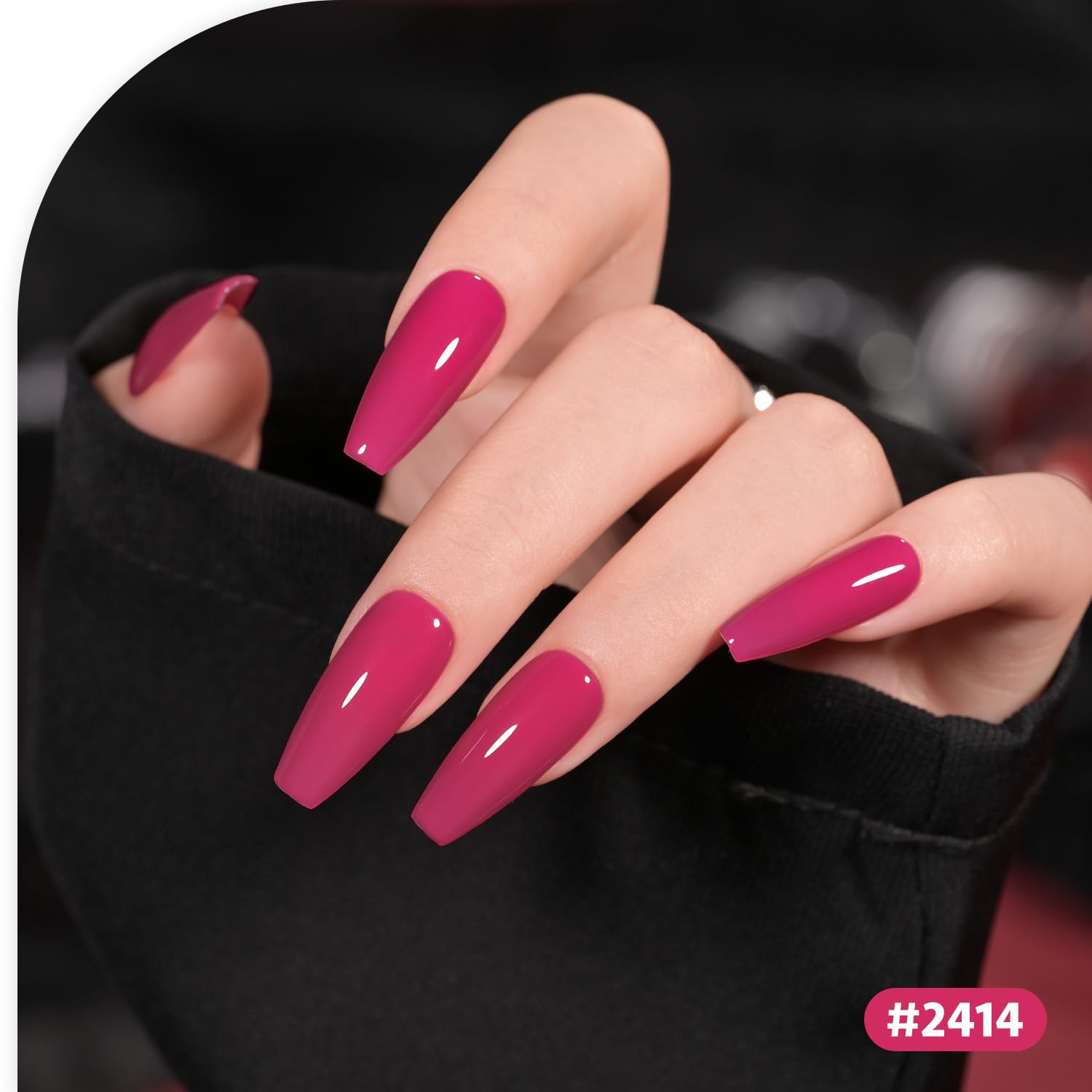 Foto 5 pulgar | Set De Esmaltes De Uñas En Gel Gaoy Berry Collection Hot Pink 6,5 Ml X6 - Venta Internacional.
