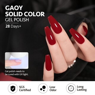 Foto 6 | Set De Esmaltes De Uñas En Gel Gaoy Berry Collection Hot Pink 6,5 Ml X6 - Venta Internacional.