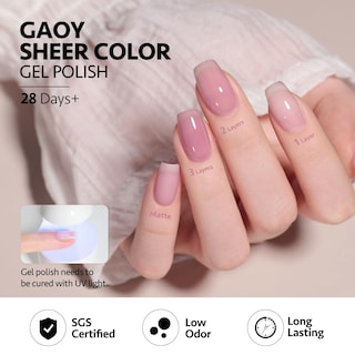 Foto 5 | Set De Esmaltes De Uñas Gaoy Jelly Purple Gel 6 Colores, 6,5 Ml - Venta Internacional.