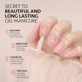 Foto 5 | Kit De Esmaltes De Uñas Gaoy Jelly Gel Sheer Pink, 33 Unidades Con Capa Superior - Venta Internacional.