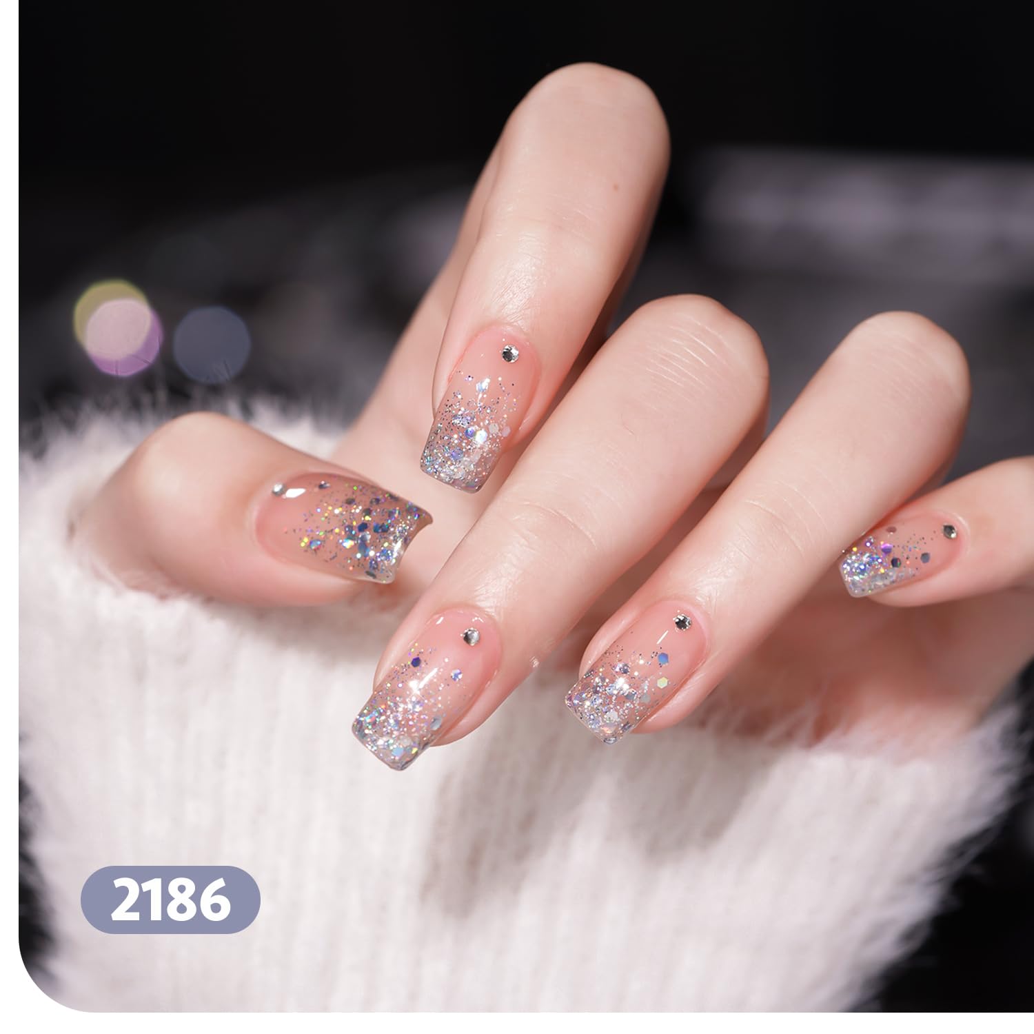 Foto 5 pulgar | Set De Esmaltes De Uñas Gaoy Reflective Glitter, 6 Colores, 6,5 Ml, Soak Off - Venta Internacional.