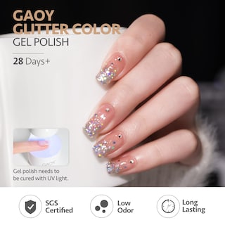 Foto 5 | Set De Esmaltes De Uñas Gaoy Reflective Glitter, 6 Colores, 6,5 Ml, Soak Off - Venta Internacional.