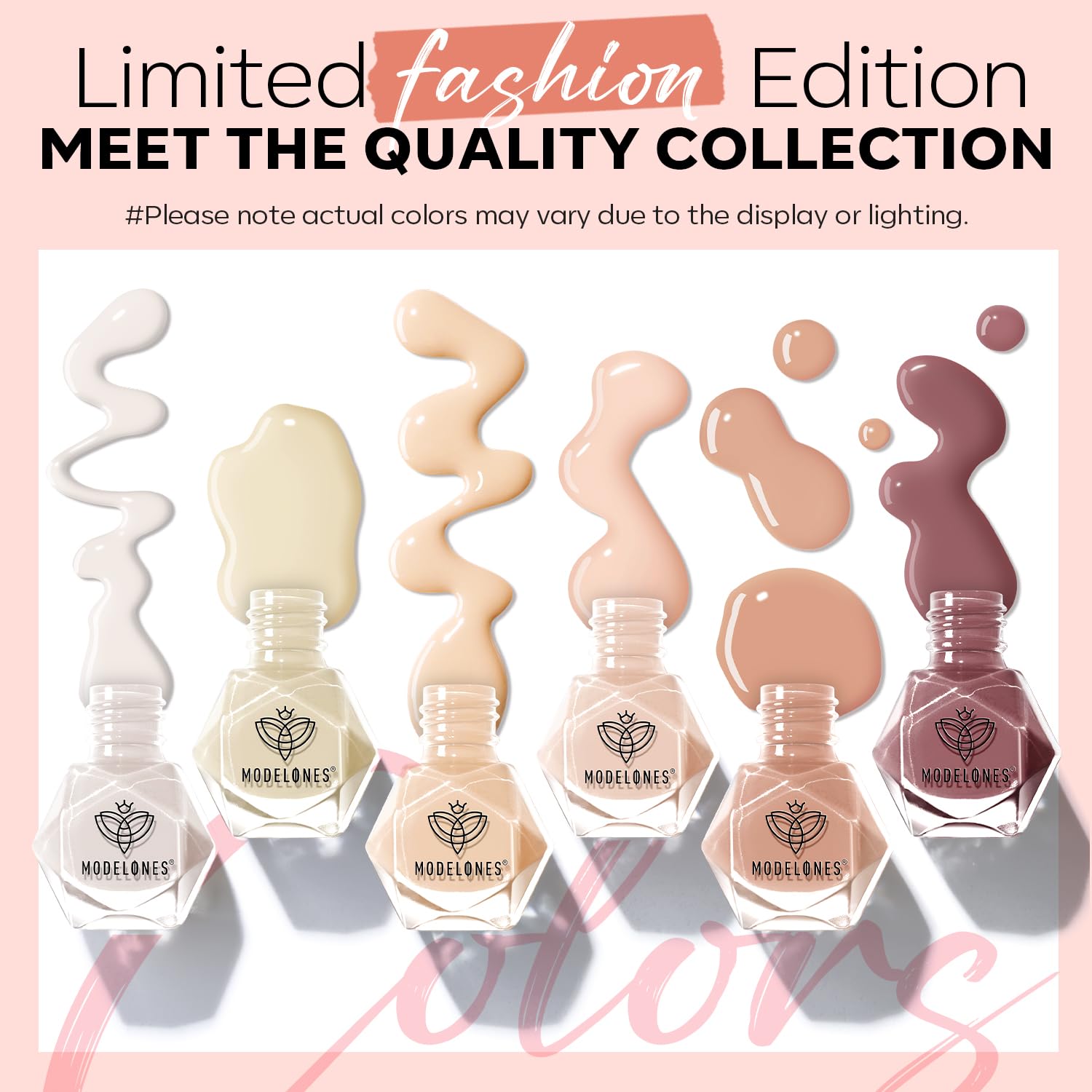 Foto 2 | Set De Esmaltes De Uñas Modelones, 6 Colores, Nude, Rosa Y Marrón, Para Mujer - Venta Internacional.
