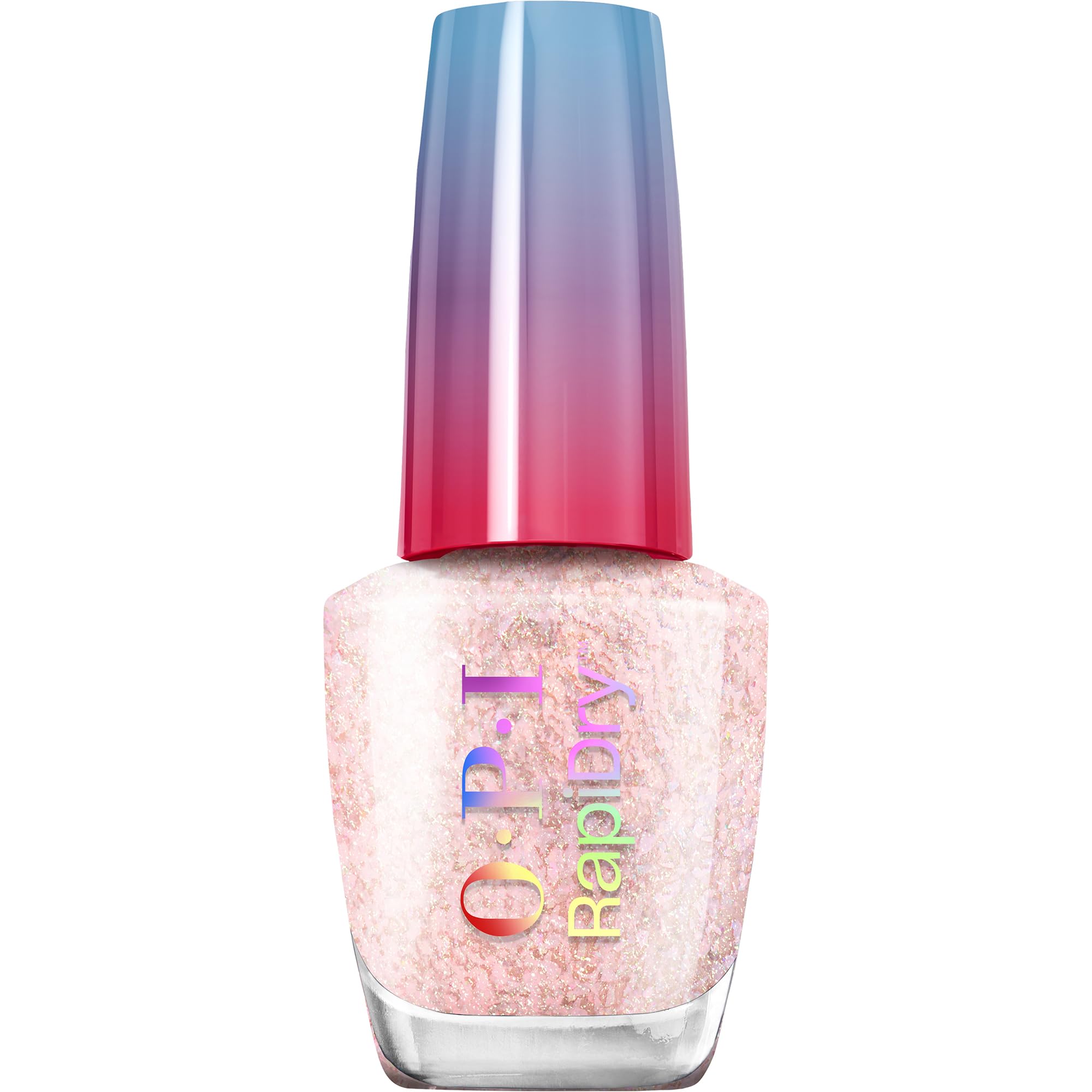 Esmalte De Uñas Opi Rapidry Cheers To No Smears Soft Peach Glitter - Venta Internacional.