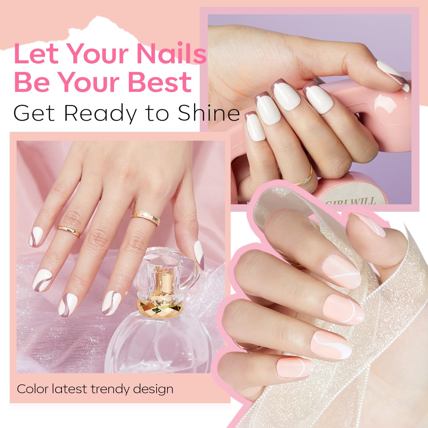 Foto 5 | Set De Esmaltes De Uñas Modelones, 6 Colores, Neutro, Nude, Bubble Bath - Venta Internacional.