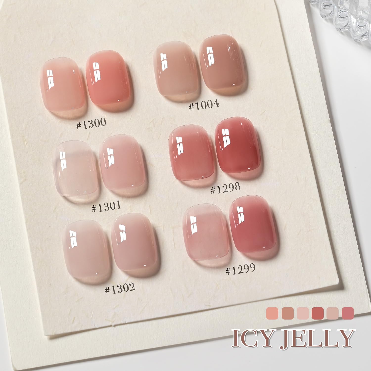 Foto 3 pulgar | Set De Esmaltes De Uñas Gaoy Jelly Nude Gel, 6 Colores, 7,3 Ml, Luz Uv - Venta Internacional.