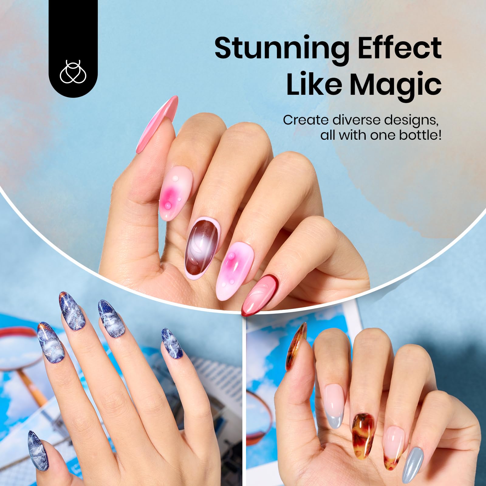 Foto 3 pulgar | Esmalte En Gel Con Forma De Escarabajos Para Uñas, 20 Ml, Sin Hematones, Transparente, Uv Y Led - Venta Internacional.