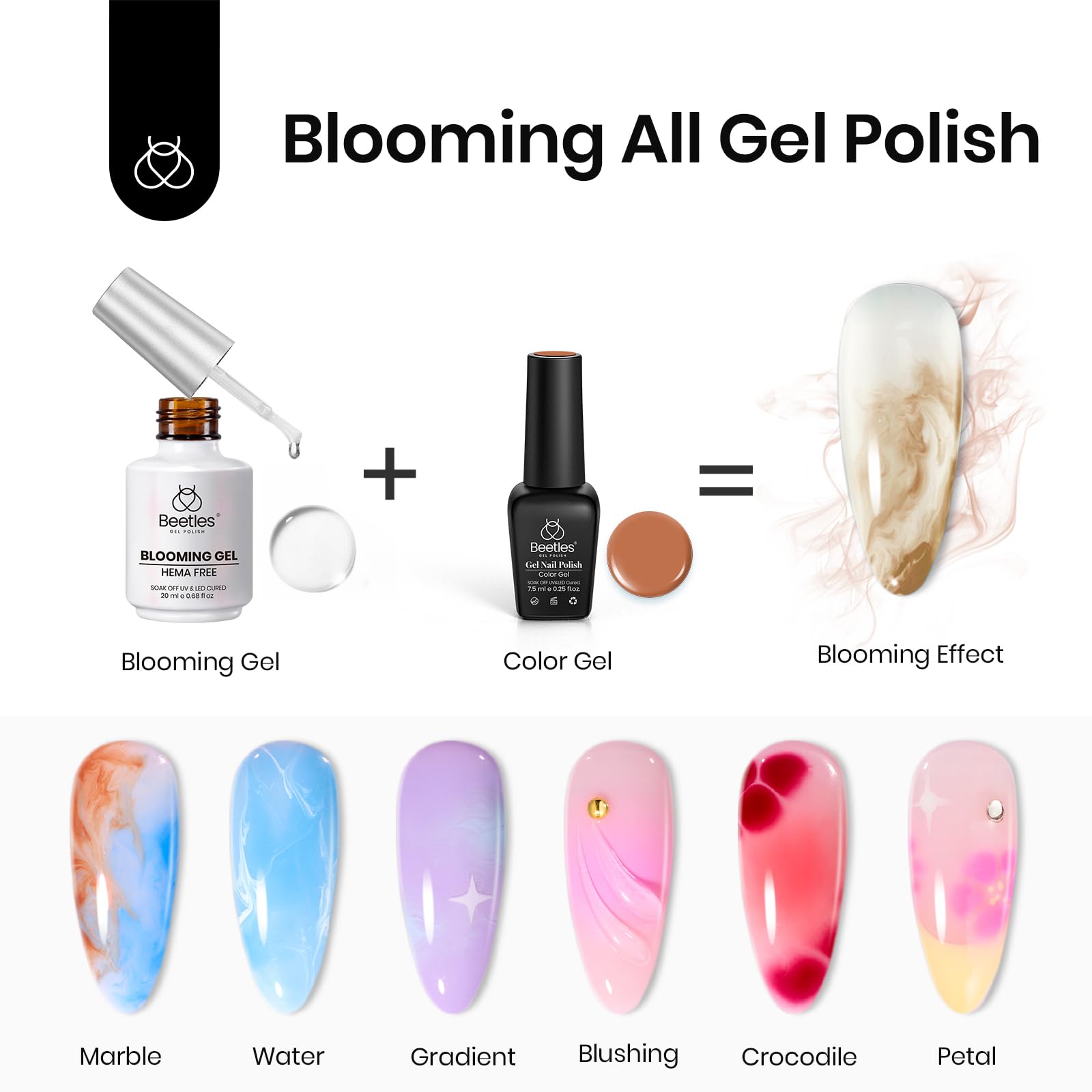 Foto 5 pulgar | Esmalte En Gel Con Forma De Escarabajos Para Uñas, 20 Ml, Sin Hematones, Transparente, Uv Y Led - Venta Internacional.