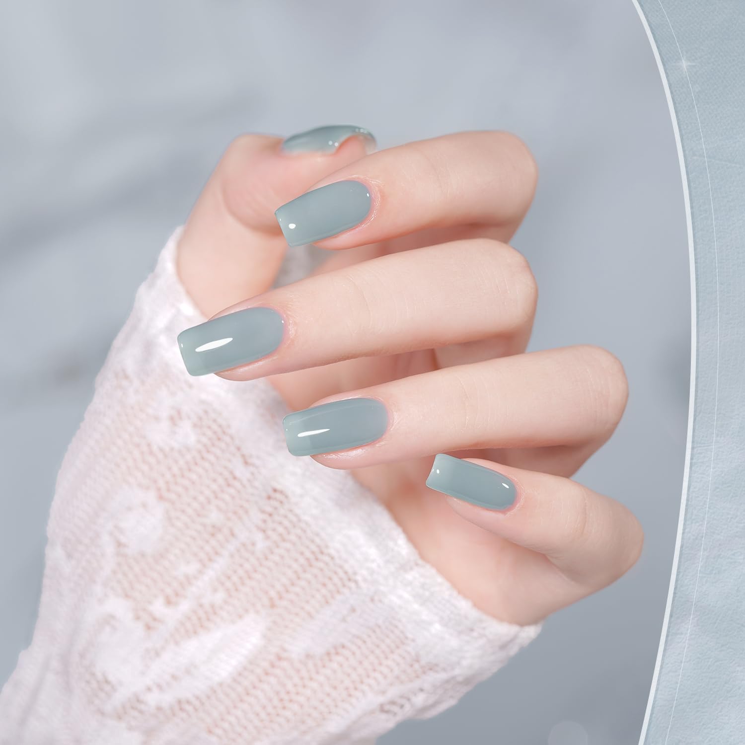 Foto 5 pulgar | Set De Esmaltes De Uñas Gaoy Jelly Blue Summer Gel 6 Colores, 7,3 Ml - Venta Internacional.