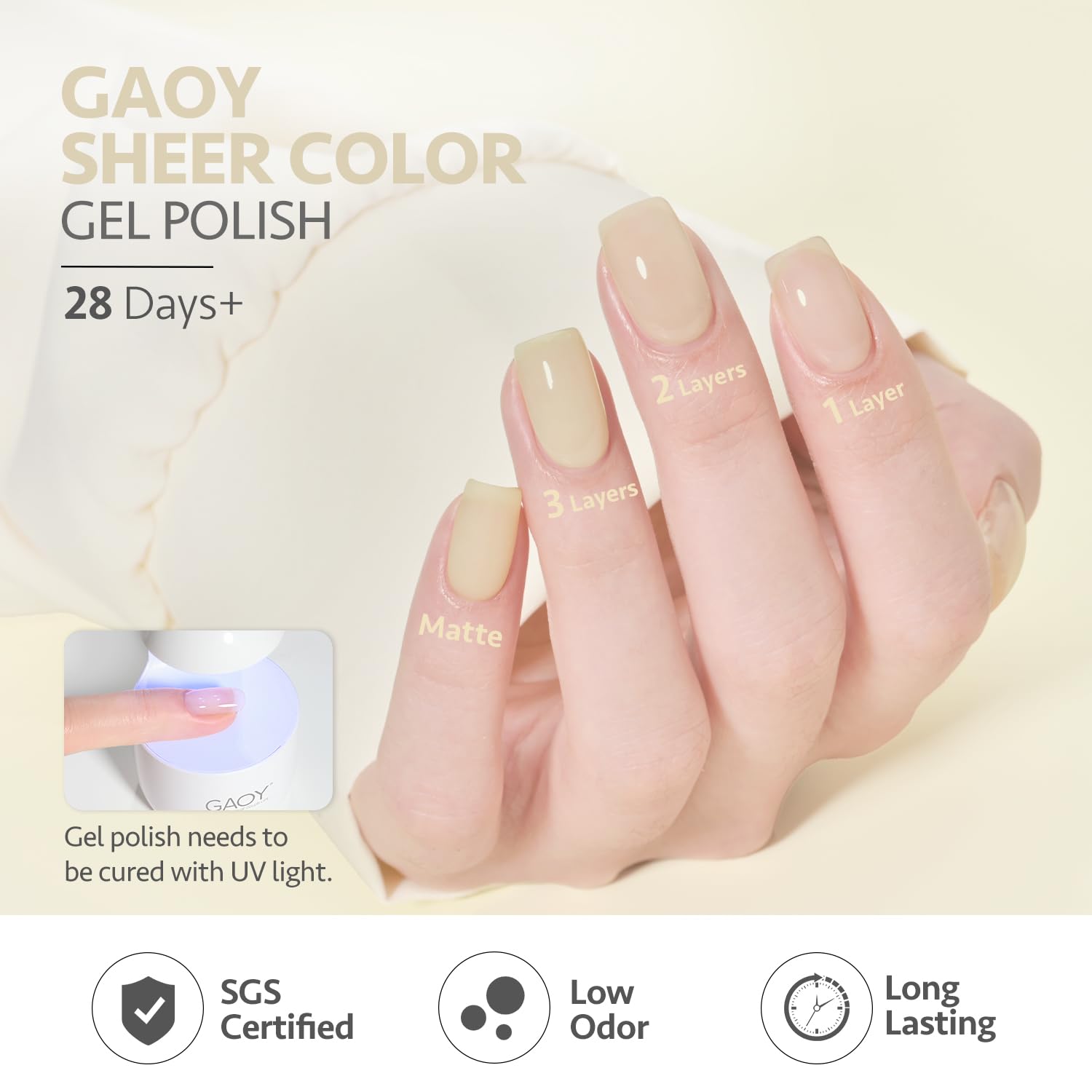 Foto 7 pulgar | Set De Esmaltes De Uñas Gaoy Jelly Blue Summer Gel 6 Colores, 7,3 Ml - Venta Internacional.
