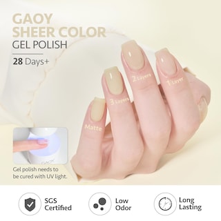 Foto 6 | Set De Esmaltes De Uñas Gaoy Jelly Blue Summer Gel 6 Colores, 7,3 Ml - Venta Internacional.