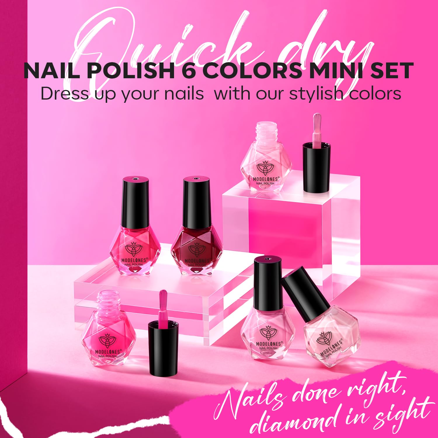 Foto 2 | Set De Esmaltes De Uñas Modelones, 6 Colores, Caja De Regalo De Primavera De 2025 - Venta Internacional.