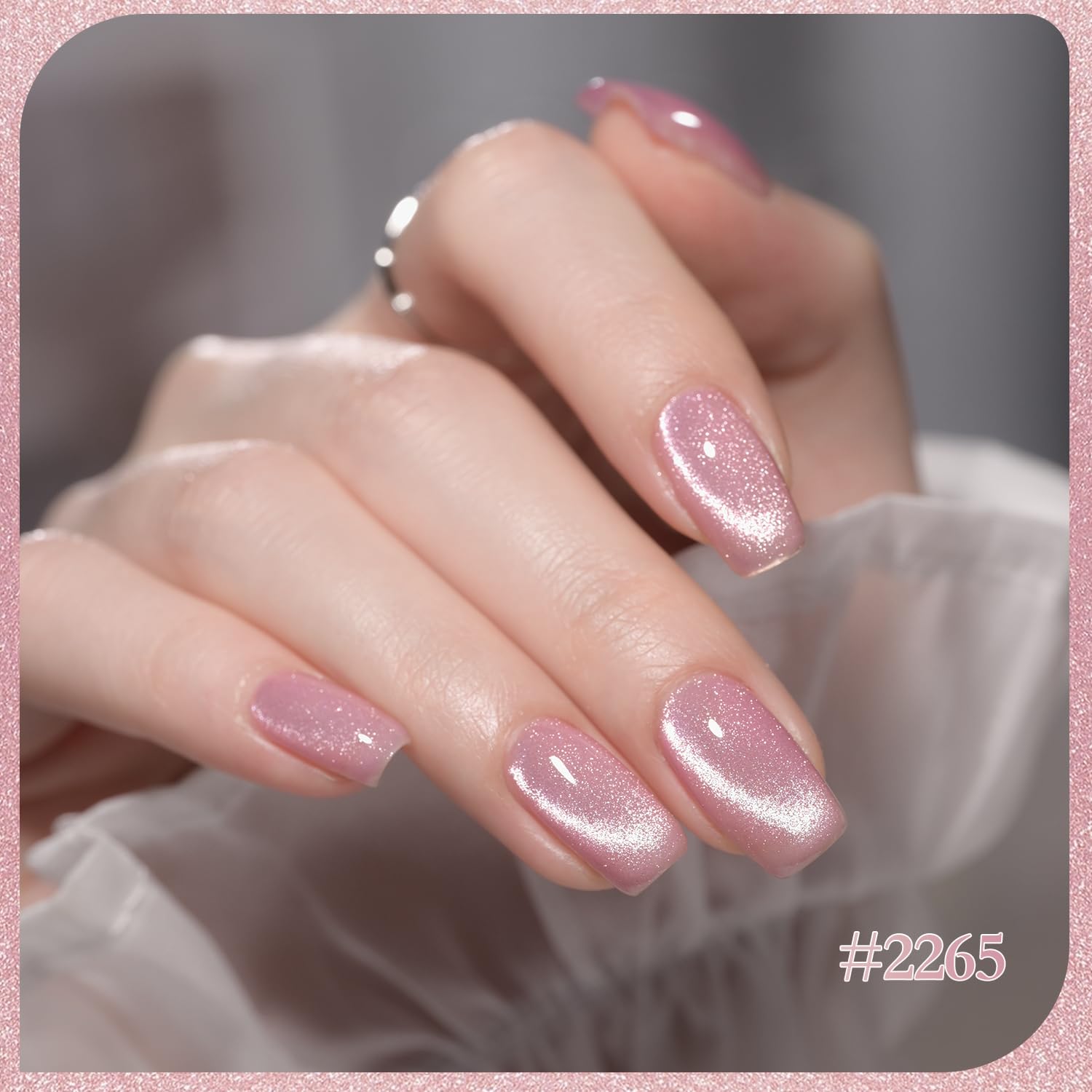 Foto 5 pulgar | Set De Esmaltes De Uñas Gaoy Glitter Purple Cat Eye Con Imán, 7,3 Ml X6 - Venta Internacional.