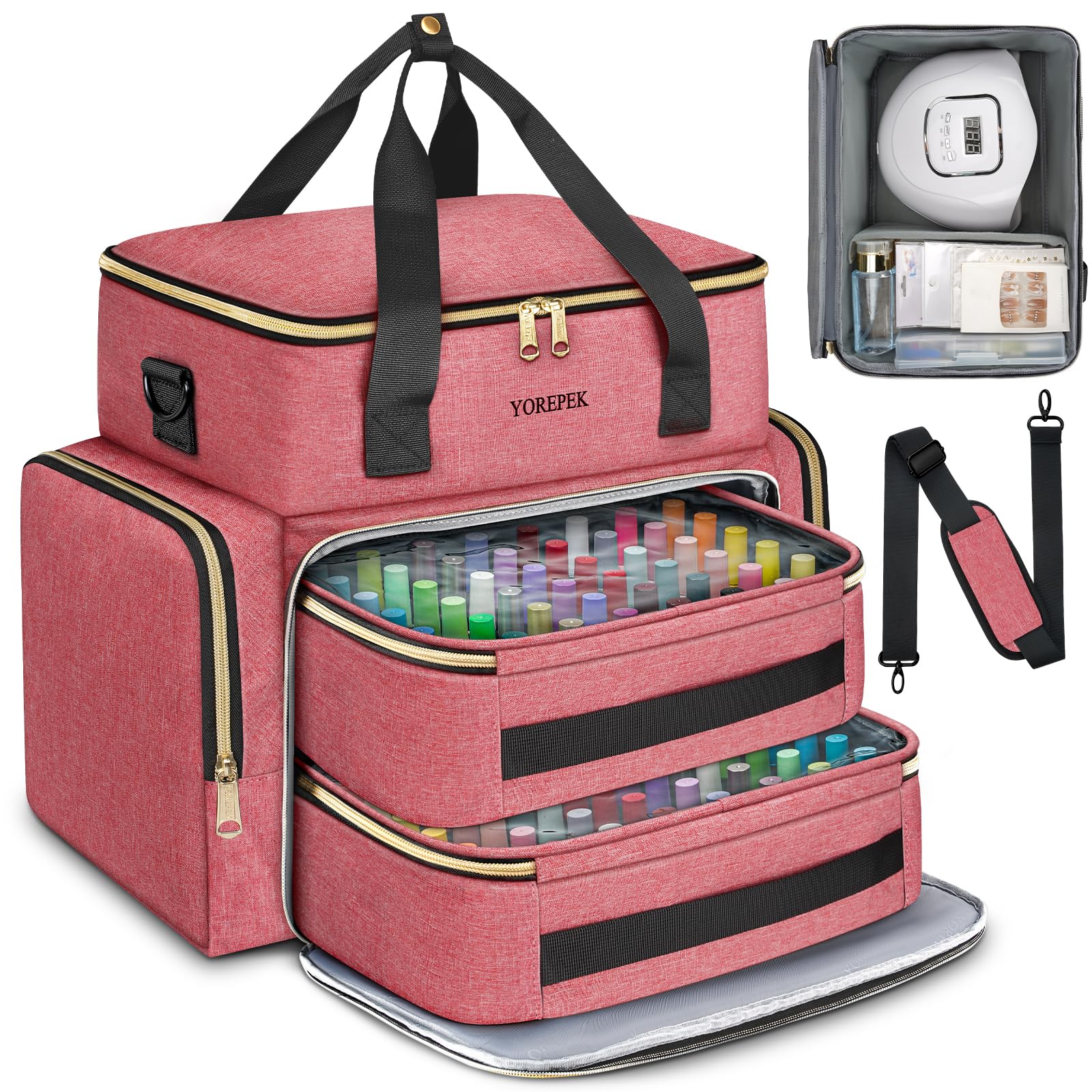 Foto 8 pulgar | Estuche Organizador De Esmaltes De Uñas Yorepek Para Más De 96 A 100 Botellas - Venta Internacional.