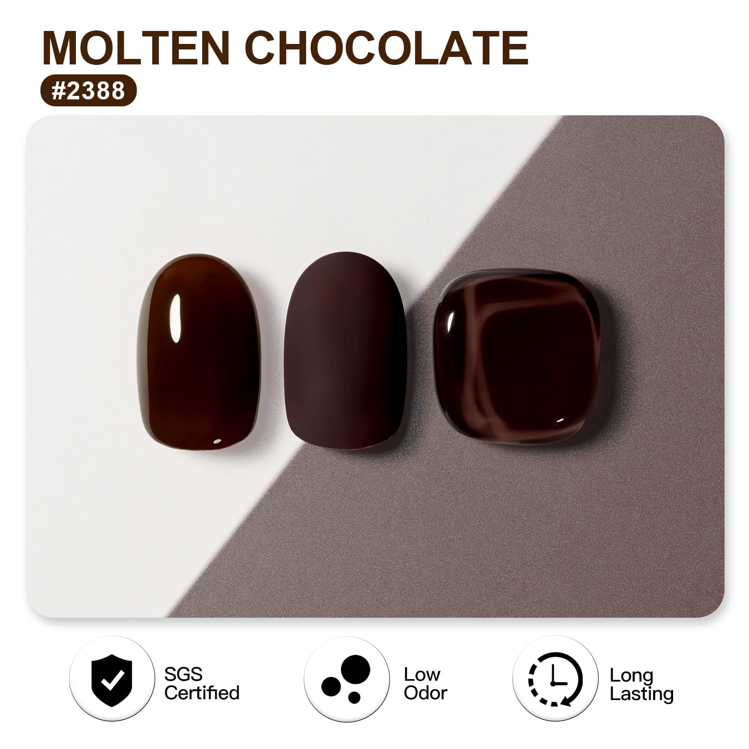 Foto 3 pulgar | Esmalte De Uñas En Gel Gaoy Molten Chocolate, 16 Ml, Remojo Con Rayos Uv/led - Venta Internacional.