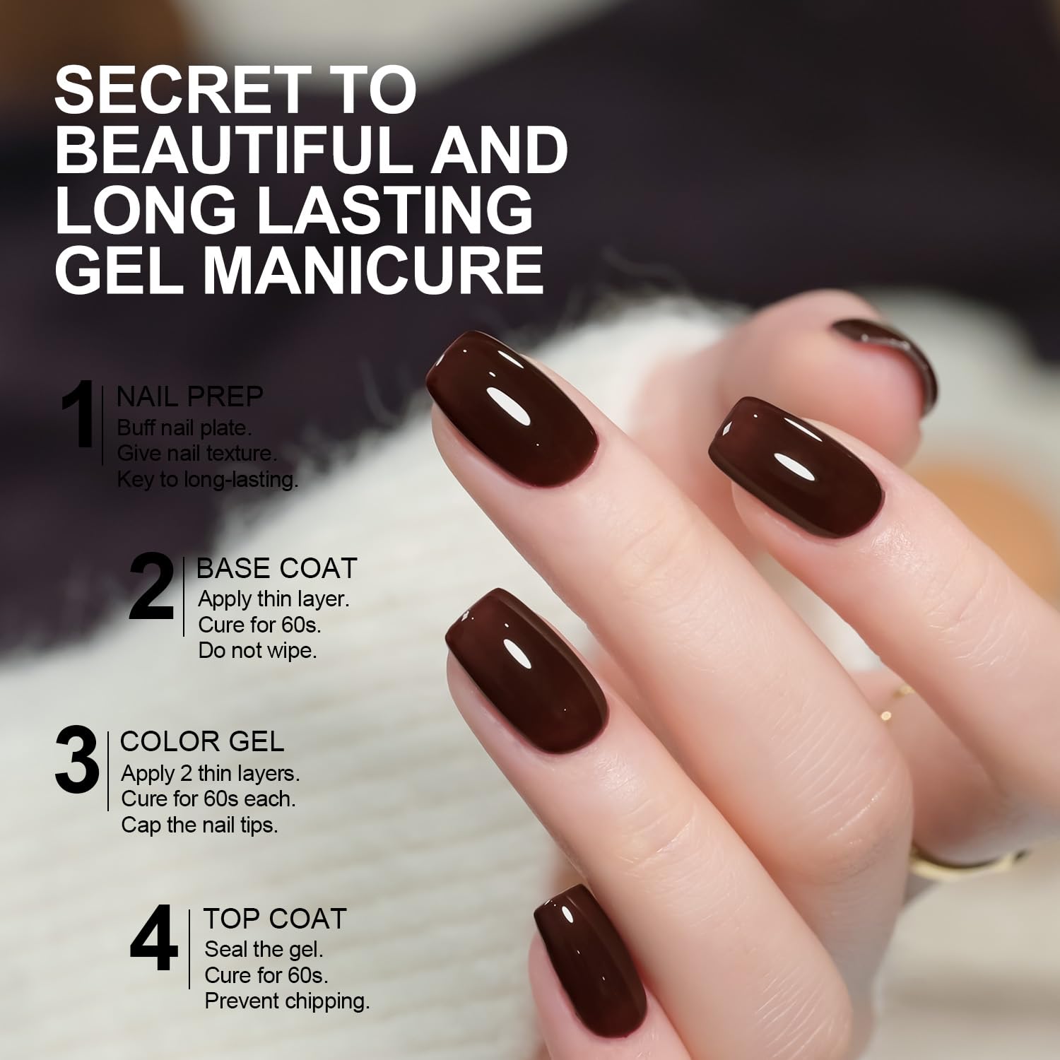 Foto 4 | Esmalte De Uñas En Gel Gaoy Molten Chocolate, 16 Ml, Remojo Con Rayos Uv/led - Venta Internacional.