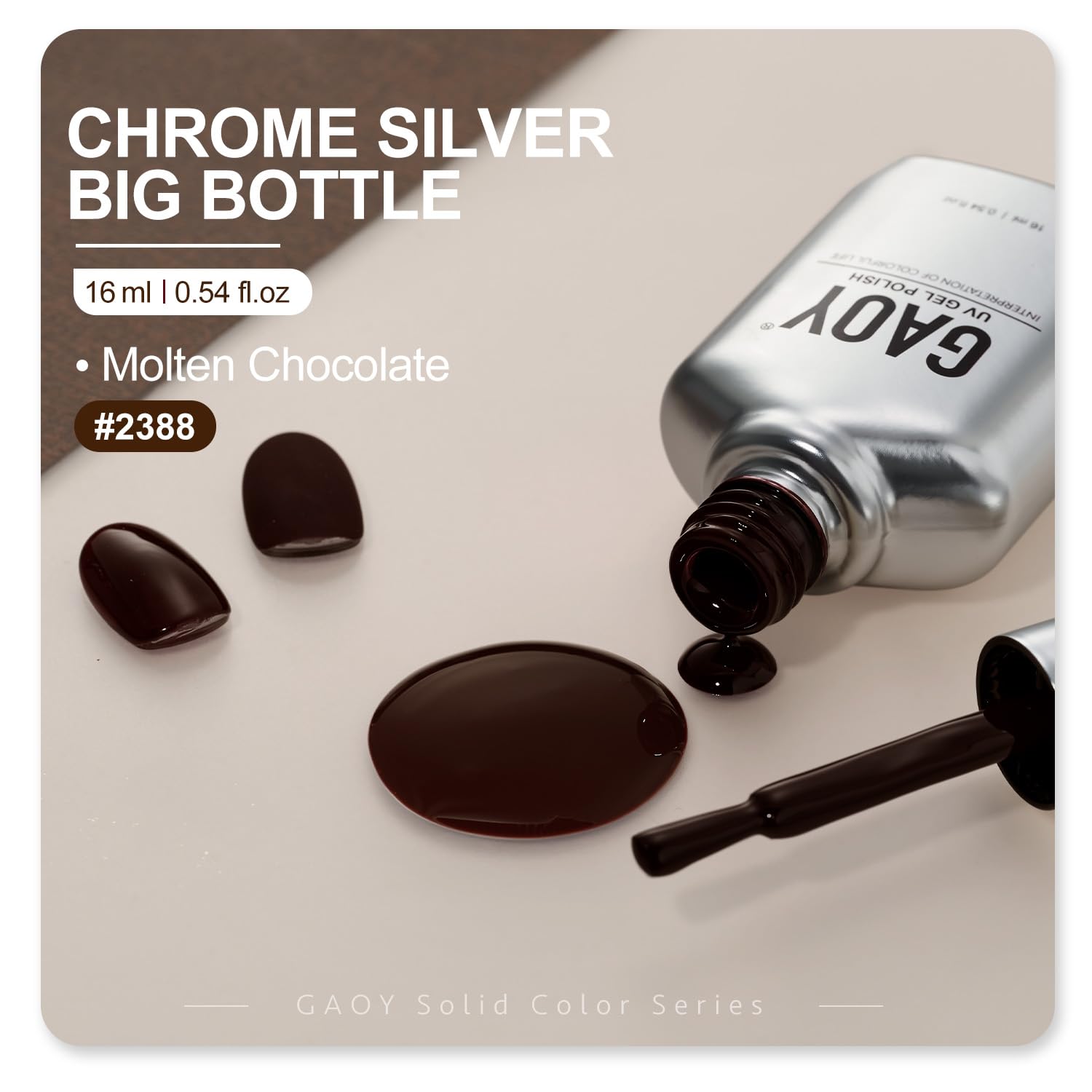 Foto 7 pulgar | Esmalte De Uñas En Gel Gaoy Molten Chocolate, 16 Ml, Remojo Con Rayos Uv/led - Venta Internacional.