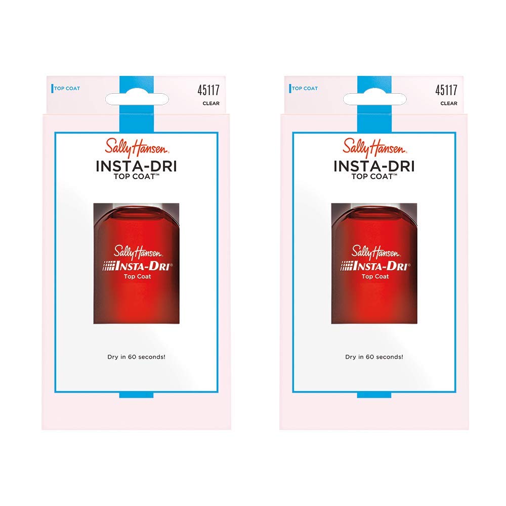 Top Coat Sally Hansen Insta-dri Antichip, 13,3 Ml (paquete De 2) - Venta Internacional.