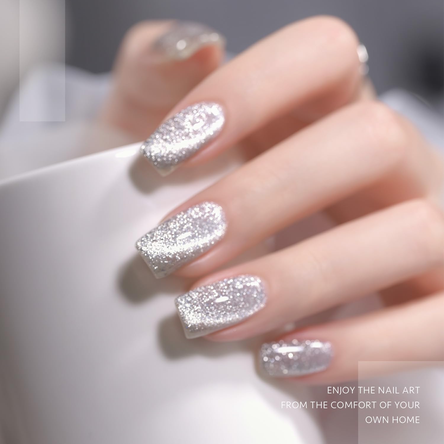 Foto 4 pulgar | Set De Esmaltes De Uñas Gaoy, Gel Cromado Con Purpurina Para Ojos De Gato, 6 Colores, 7,3 Ml - Venta Internacional.