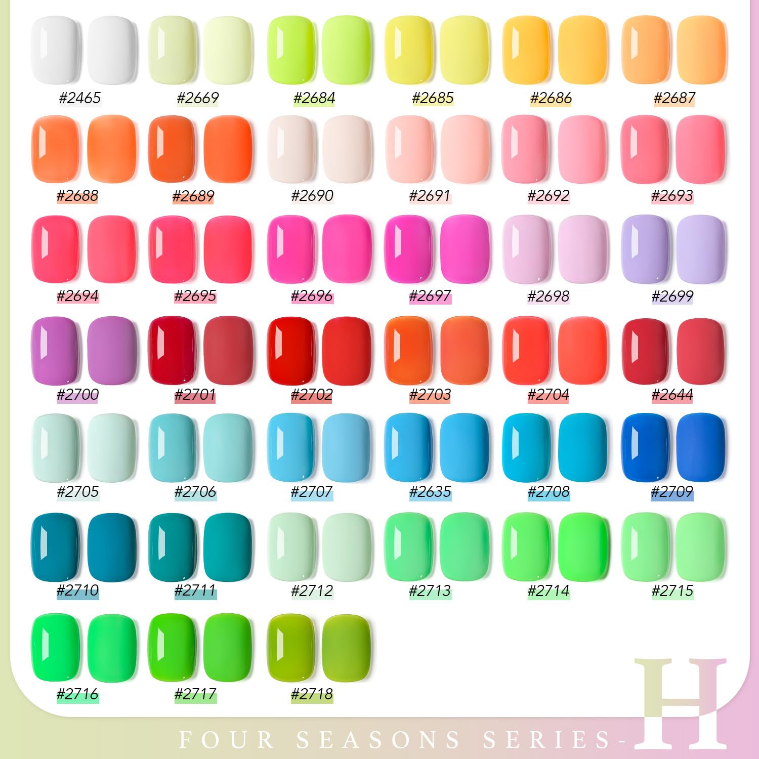 Foto 3 pulgar | Kit De Esmaltes De Uñas En Gel Gaoy, 42 Unidades, Rojo, Verde, Azul Y Naranja - Venta Internacional.