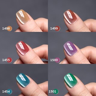 Foto 2 | Juego De Esmaltes De Uñas Gaoy Glitter Galaxy Cat Eye Gel Con Imán De 7,3 Ml - Venta Internacional.