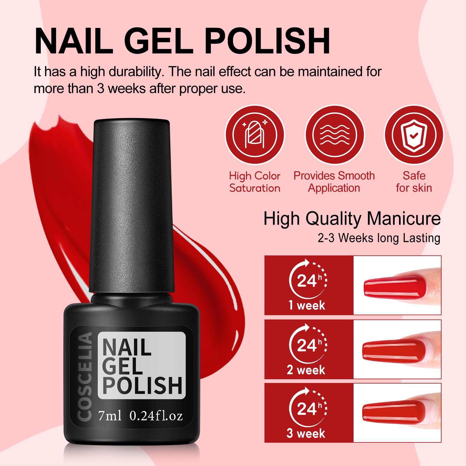 Foto 5 | Kit De Esmaltes De Uñas En Gel Coscelia, 40 Colores Con Luz Uv, Juego De 57 Piezas - Venta Internacional.