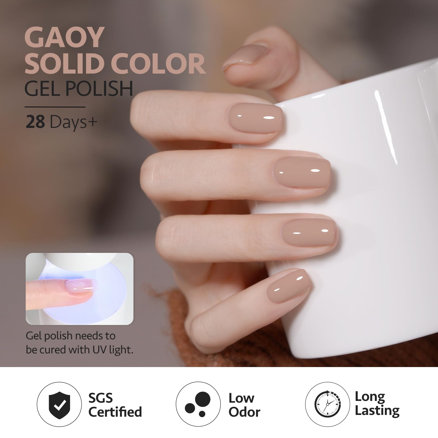 Foto 6 pulgar | Set De Esmaltes De Uñas En Gel Gaoy Nude Brown Fall, 6 Colores, 7,3 Ml - Venta Internacional.