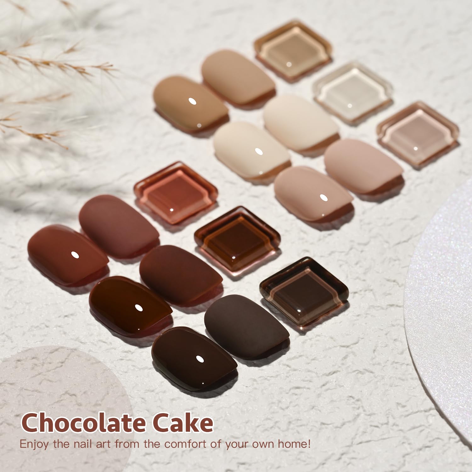Foto 6 | Set De Esmaltes De Uñas En Gel Gaoy Nude Brown Fall, 6 Colores, 7,3 Ml - Venta Internacional.