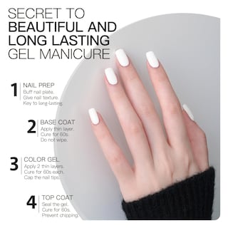 Foto 4 | Esmalte De Uñas En Gel Gaoy White, 16 Ml, Remoja Y Cura Con Luz Uv - Venta Internacional.