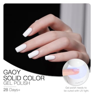 Foto 5 | Esmalte De Uñas En Gel Gaoy White, 16 Ml, Remoja Y Cura Con Luz Uv - Venta Internacional.