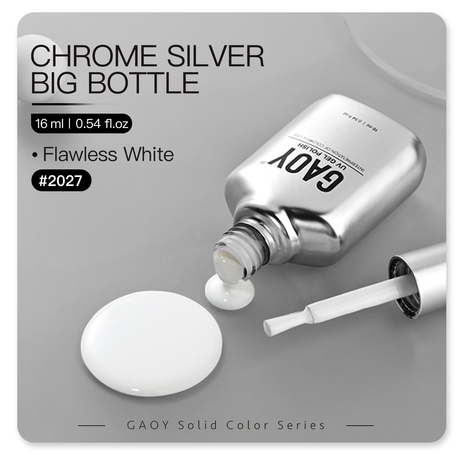 Foto 6 | Esmalte De Uñas En Gel Gaoy White, 16 Ml, Remoja Y Cura Con Luz Uv - Venta Internacional.