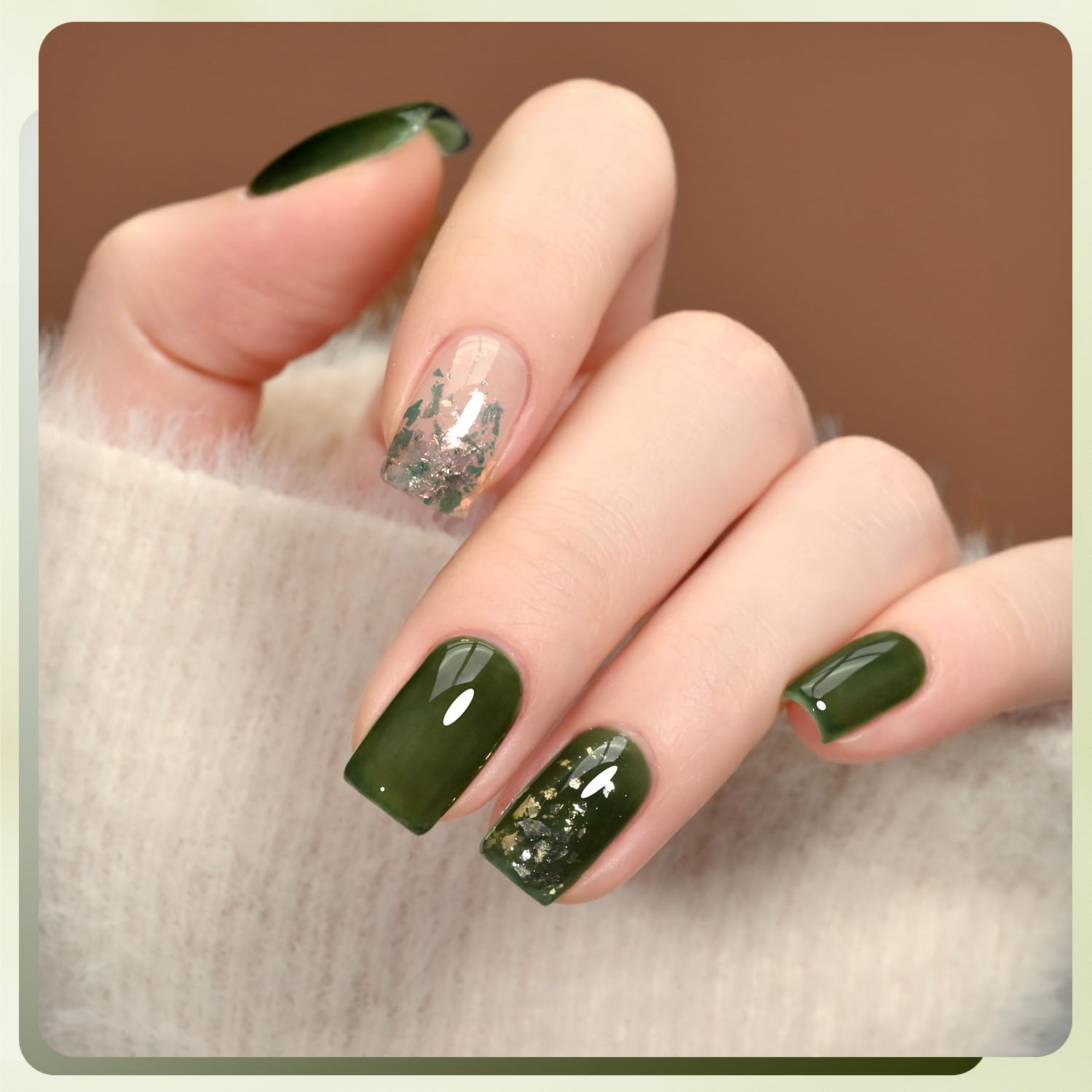 Foto 4 pulgar | Esmalte De Uñas Gaoy Jelly Gel 16 Ml, Color Verde Translúcido - Venta Internacional.