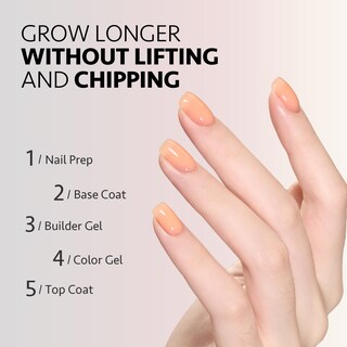 Foto 4 | Set De Gel Constructor Gaoy Para Uñas, 6 Colores, 7,3 Ml, Vivid Nude - Venta Internacional.