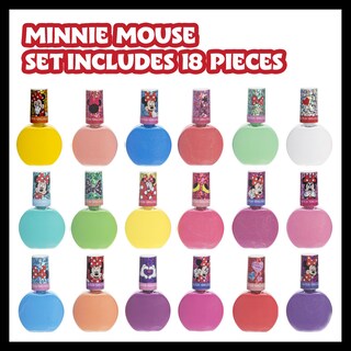 Foto 2 | Set De Esmaltes De Uñas Townley Girl Disney Minnie Mouse, 18 Piezas - Venta Internacional.