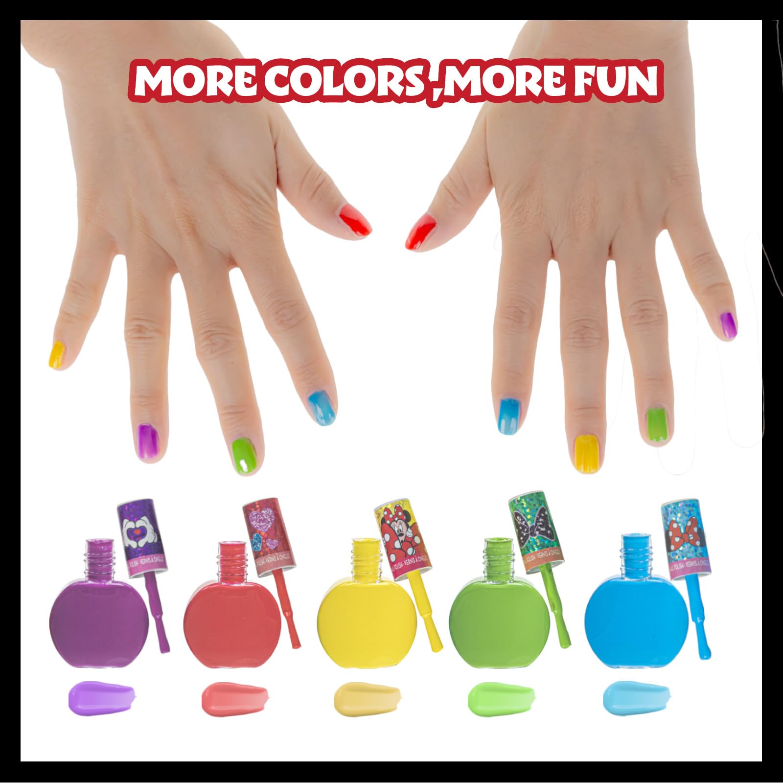 Foto 7 pulgar | Set De Esmaltes De Uñas Townley Girl Disney Minnie Mouse, 18 Piezas - Venta Internacional.