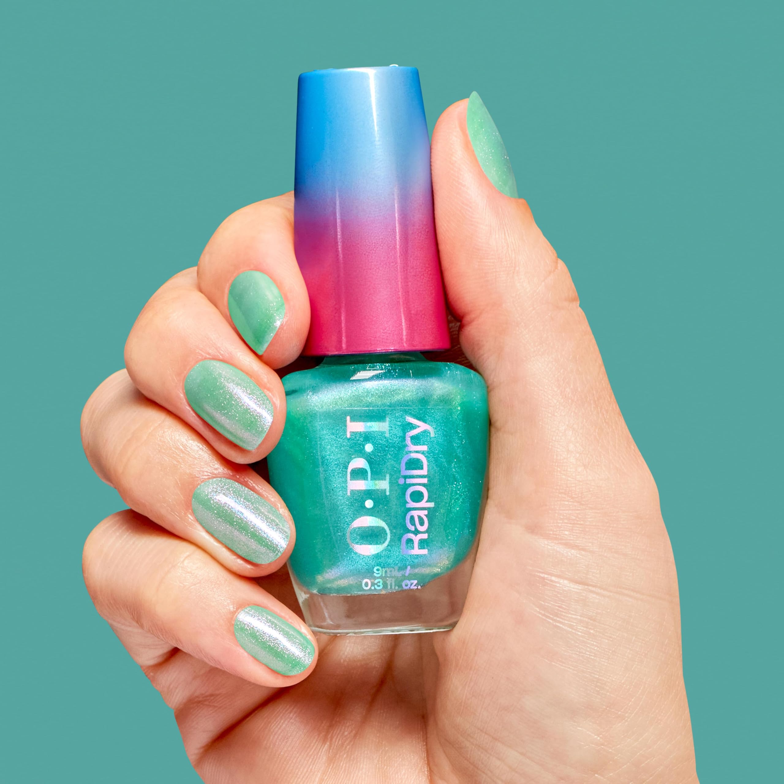 Foto 5 pulgar | Esmalte De Uñas Opi Rapidry Speed Of Bright Semi-sheer Blue Shimmer - Venta Internacional.
