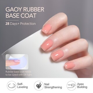 Foto 5 | Set De Gel Para Uñas Gaoy Rubber Base, 6 Colores, 7,3 Ml, Soak Off - Venta Internacional.