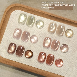 Foto 6 | Juego De Esmaltes De Uñas Gaoy Glitter Cat Eye Gel Con Imán, 7,3 Ml X 6 - Venta Internacional.