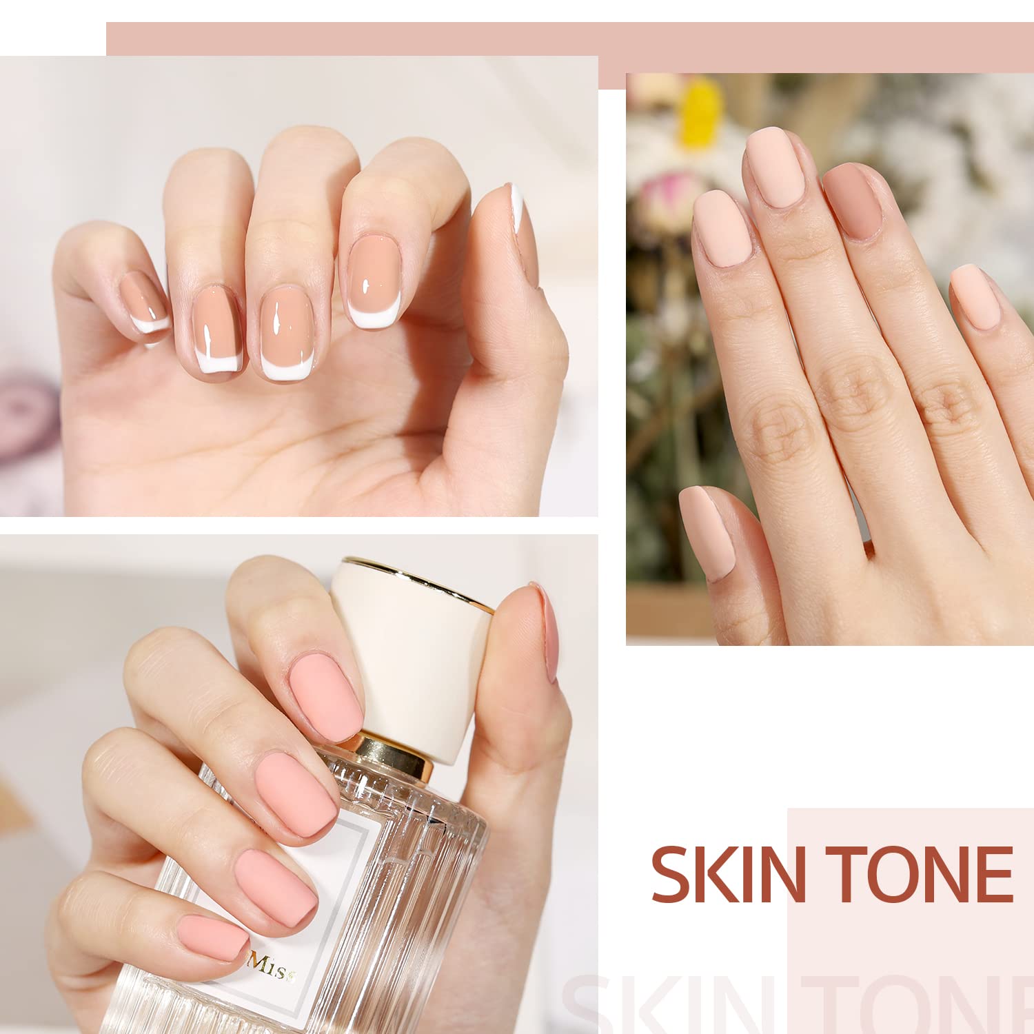 Foto 5 | Set De Esmaltes De Uñas En Gel Gaoy Nude Pink, 6 Colores, 7,3 Ml, Para Salón, Bricolaje - Venta Internacional.