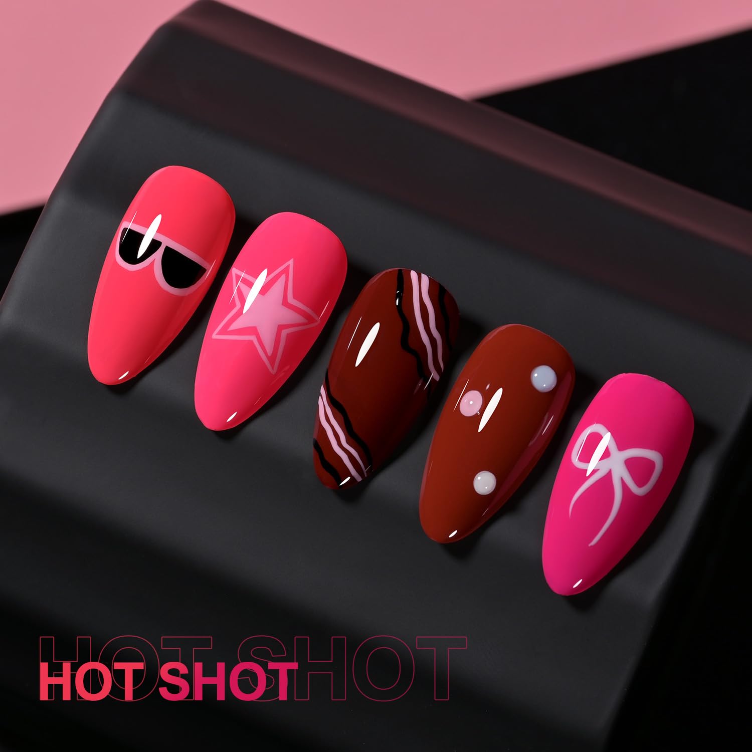 Foto 6 | Set De Esmaltes De Uñas En Gel Gaoy, Rojo Intenso, Neón, 7,3 Ml X 6 Uv/led - Venta Internacional.