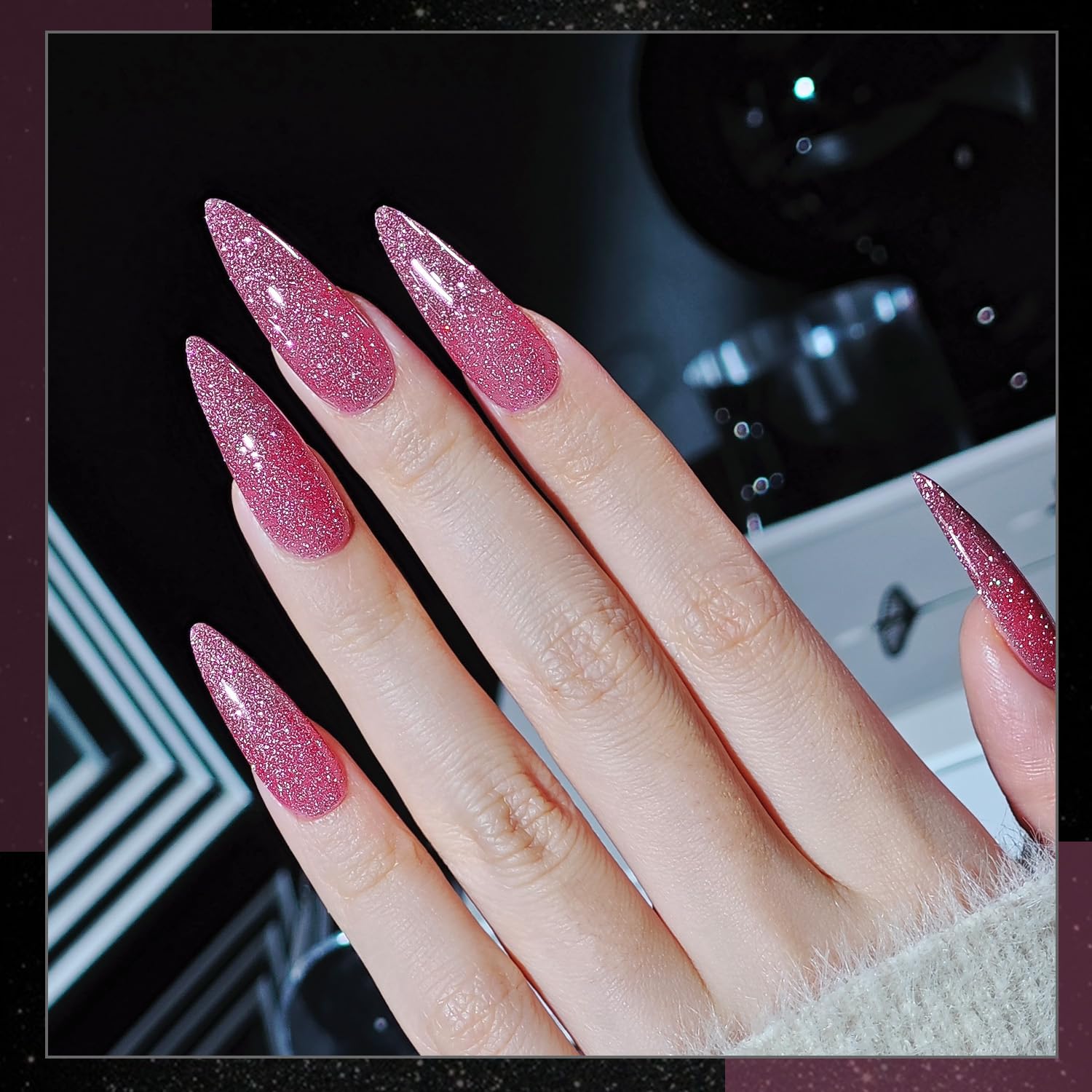Foto 6 pulgar | Set De Esmaltes De Uñas Gaoy Reflective Glitter, 6 Colores, 7,3 Ml - Venta Internacional.