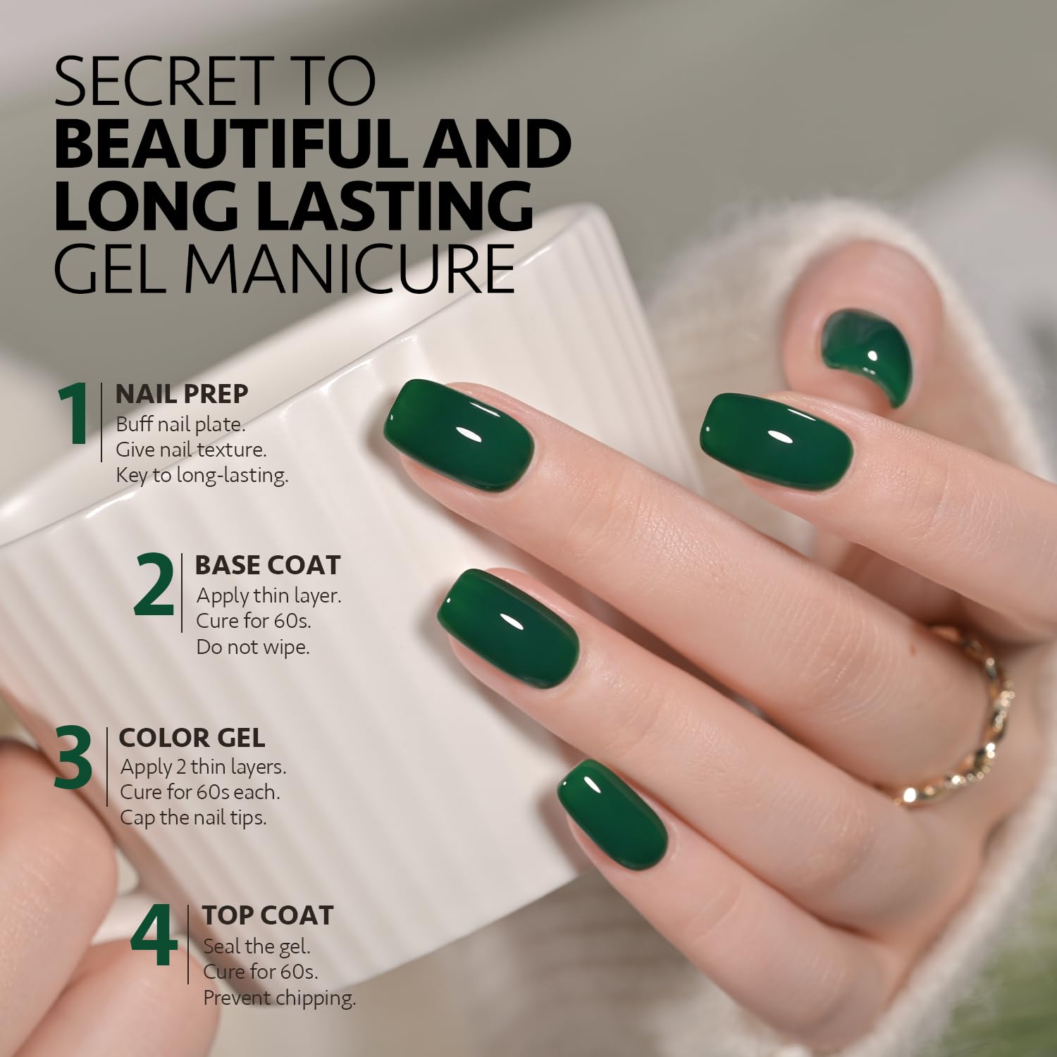 Foto 5 pulgar | Esmalte De Uñas En Gel Gaoy Green, 16 Ml, Soak Off Uv Light 2477 - Venta Internacional.