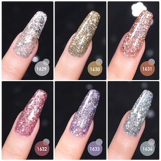 Foto 5 | Set De Esmaltes De Uñas En Gel Con Purpurina Gaoy, 6 Colores, 7,3 Ml, Uv Led - Venta Internacional.