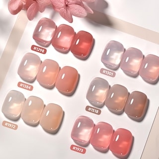 Foto 6 | Set De Esmaltes De Uñas Gaoy Jelly Gel Strawberry Milk, 6 Colores, 6,5 Ml - Venta Internacional.