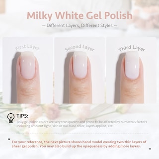 Foto 2 | Esmalte De Uñas En Gel Gaoy Milky White 16 Ml Nude Color 1482 Soak Off - Venta Internacional.