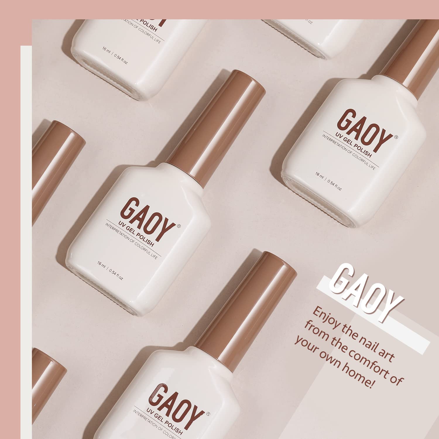 Foto 7 pulgar | Esmalte De Uñas En Gel Gaoy Milky White 16 Ml Nude Color 1482 Soak Off - Venta Internacional.