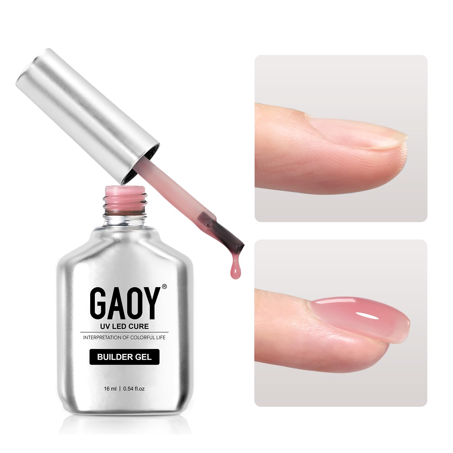 Foto 2 pulgar | Gel Constructor Para Uñas Gaoy, 16 Ml, Fortalecedor De Uñas 1963, Rosa - Venta Internacional.