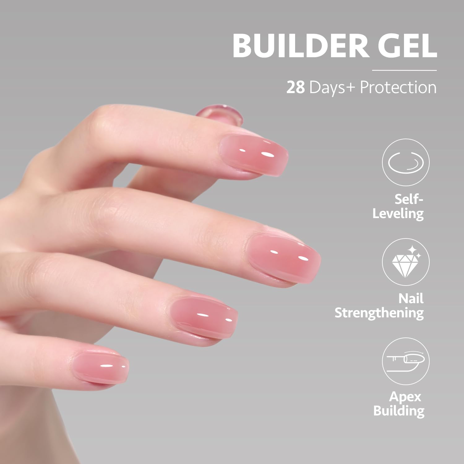 Foto 3 | Gel Constructor Para Uñas Gaoy, 16 Ml, Fortalecedor De Uñas 1963, Rosa - Venta Internacional.