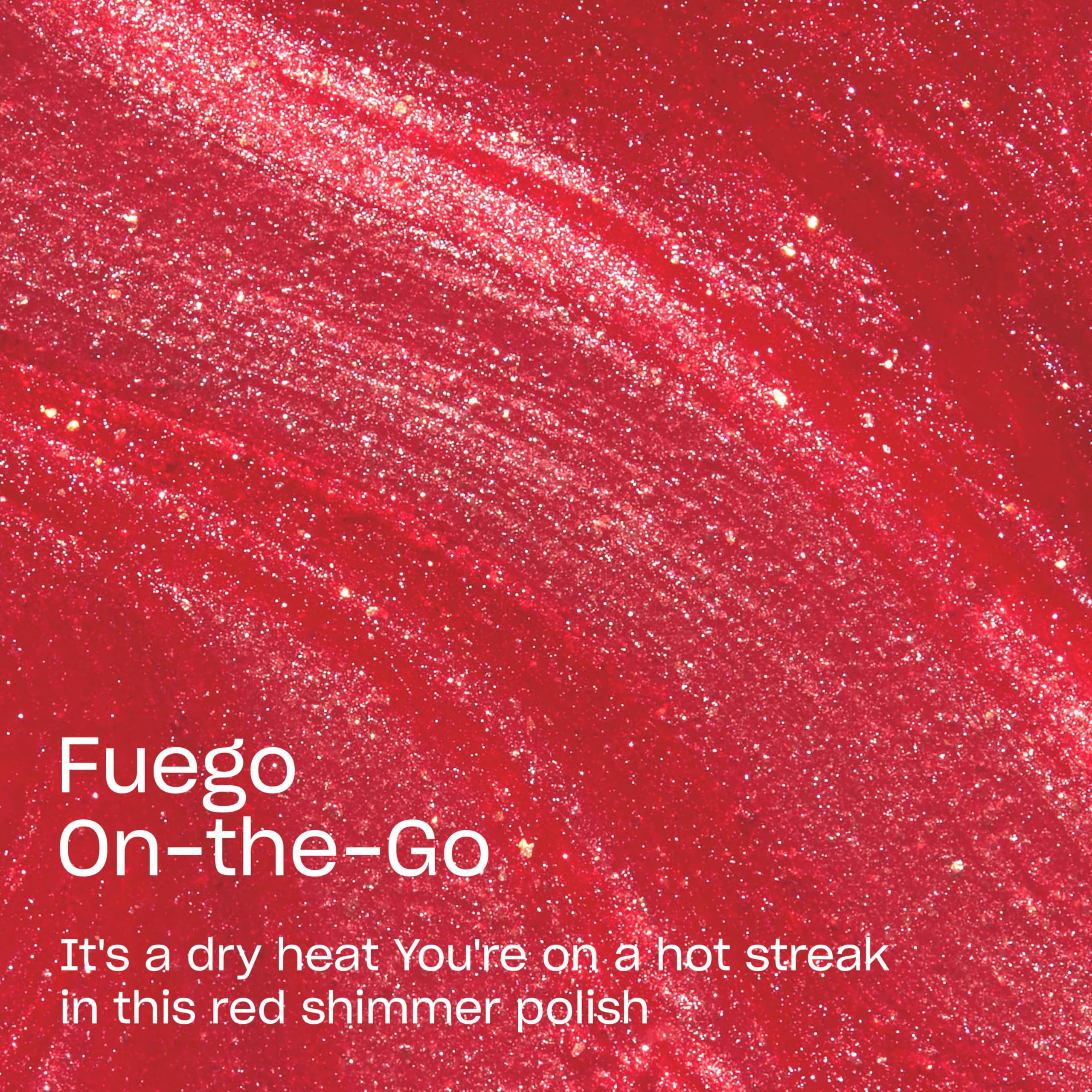 Foto 4 pulgar | Esmalte De Uñas Opi Rapidry Fuego On-the-go Bright Red Shimmer - Venta Internacional.